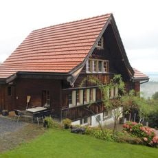 Residential house with barn