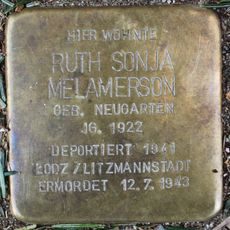 Stolperstein dedicated to Ruth Sonja Melamerson
