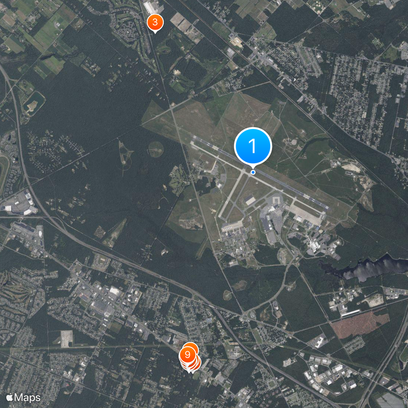 Atlantic City International Airport Map