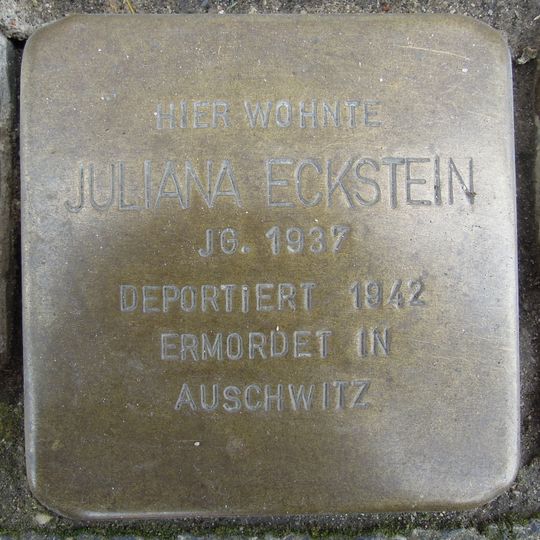 Stolperstein en memoria de Juliana Eckstein