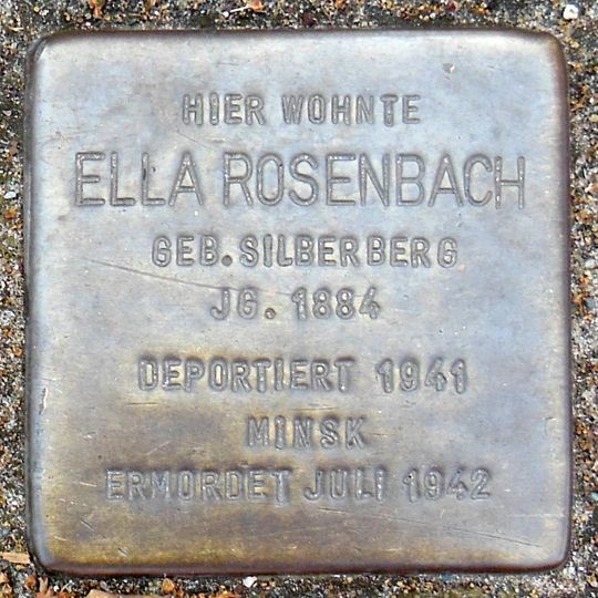 Stolperstein en memoria de Ella Rosenbach