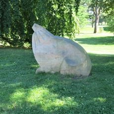 Plastika Lion King na promenádě Bad Homburgu v Mariánských Lázních