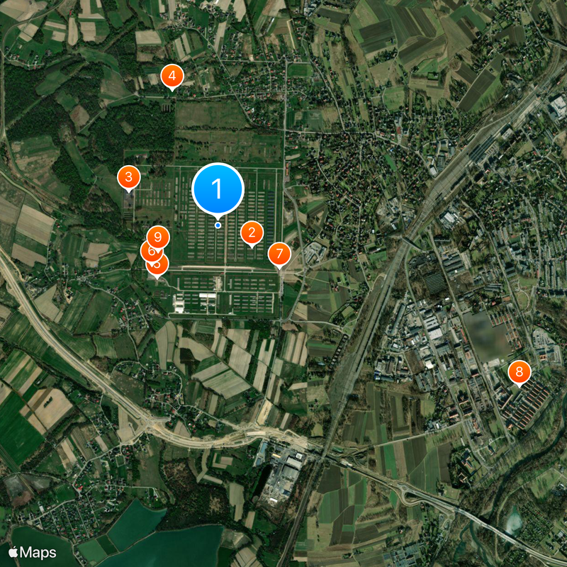 Auschwitz II-Birkenau Kaart