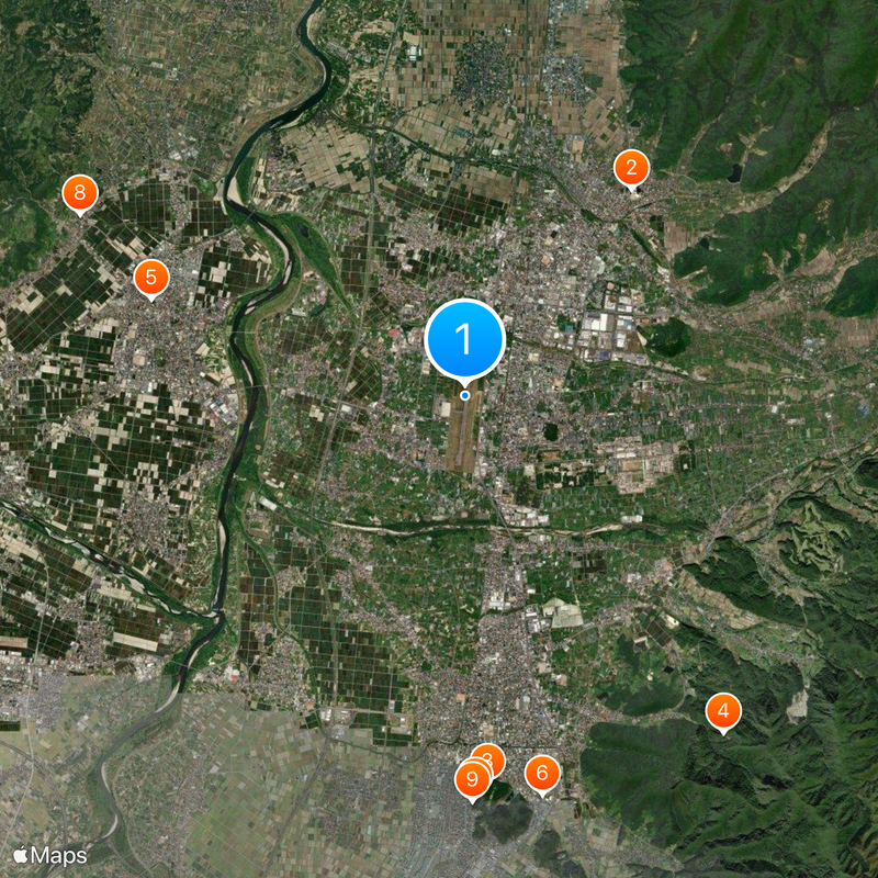 Yamagata Airport Map