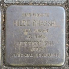 Stolperstein dedicated to Hilde Chassel