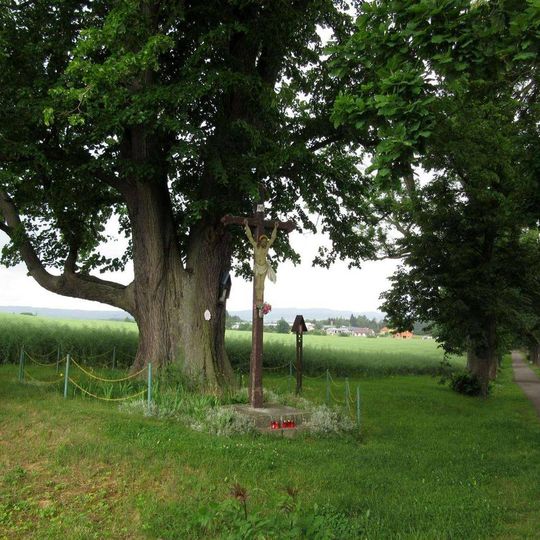 Kříž západně od Rožmitálu pod Třemšínem u Podzámeckého rybníka