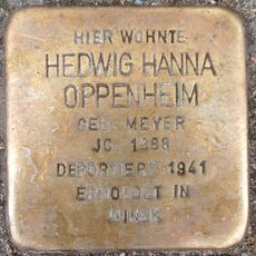 Stolperstein em memória de Hedwig Hanna Oppenheim