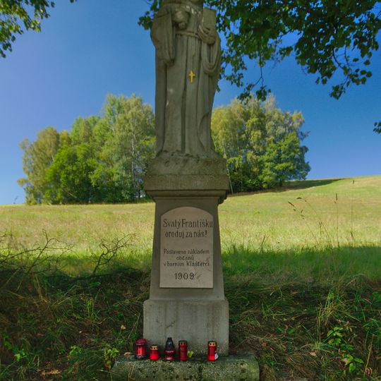 Socha svatého Františka u Klášterce nad Orlicí