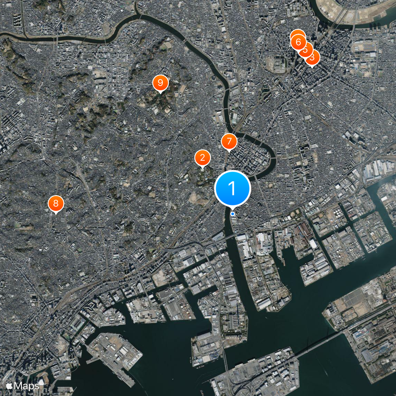橫濱市立橫濱Science frontier高等學校、附屬中學校 Map