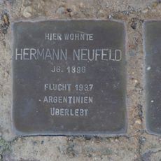 Stolperstein dedicated to Hermann Neufeld