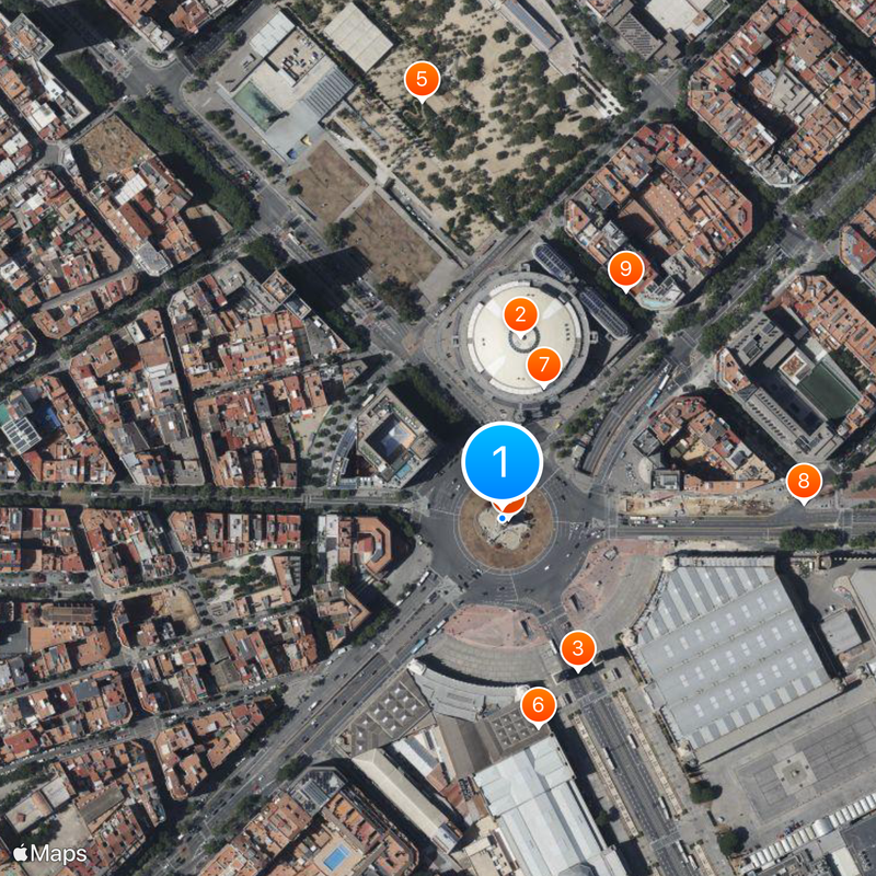 Plaça d'Espanya Map