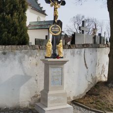Wayside cross in Lelekovice near church