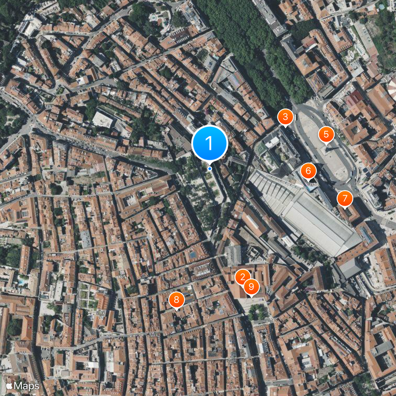 Jardim de São Pedro de Alcântara Mappa