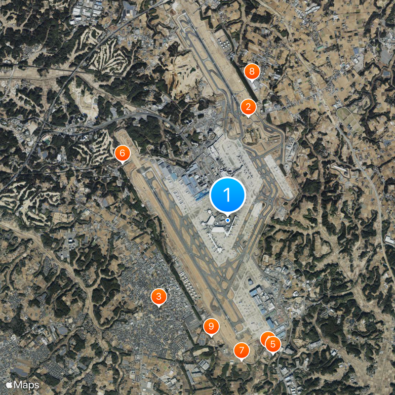 Narita International Airport Map
