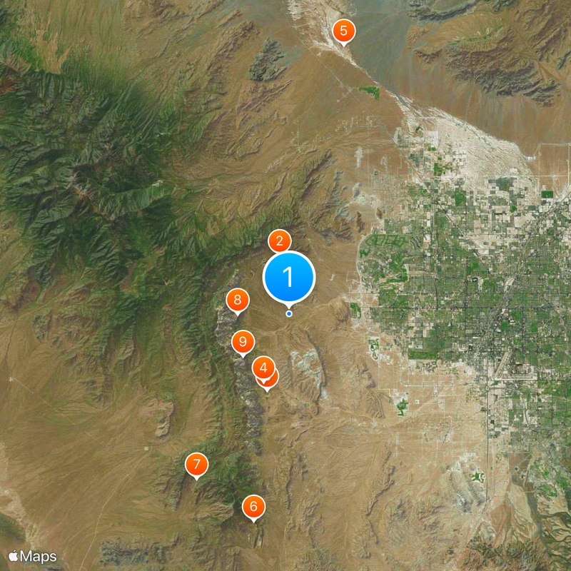 Red Rock Canyon National Conservation Area Map