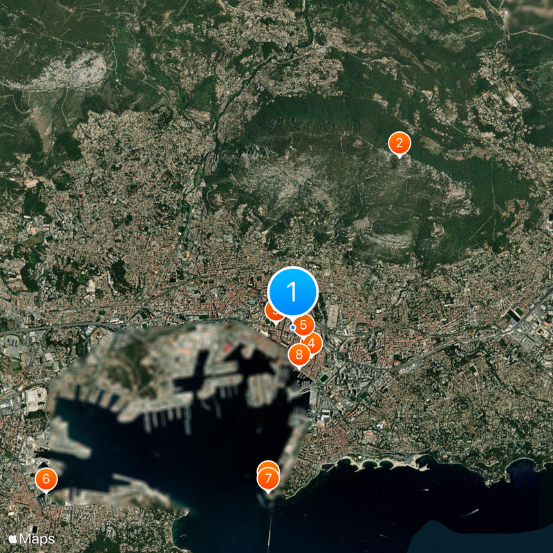 Toulon Mapa