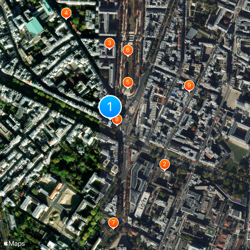 Closerie des Lilas Mappa