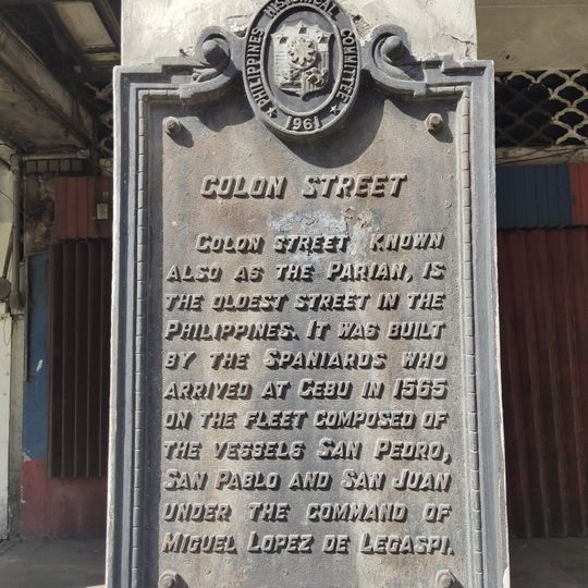 Colon Street historical marker