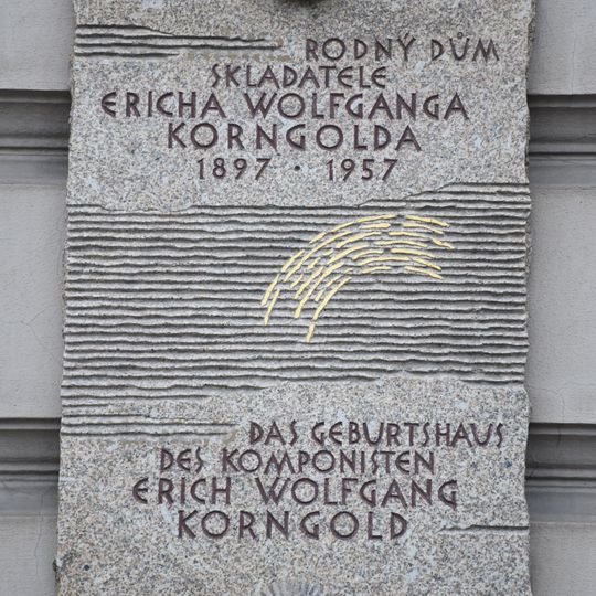 Pamětní deska Ericha Wolfganga Korngolda