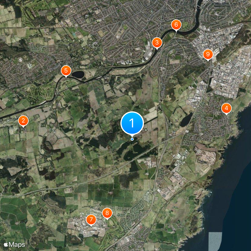 Aberdeen South Map