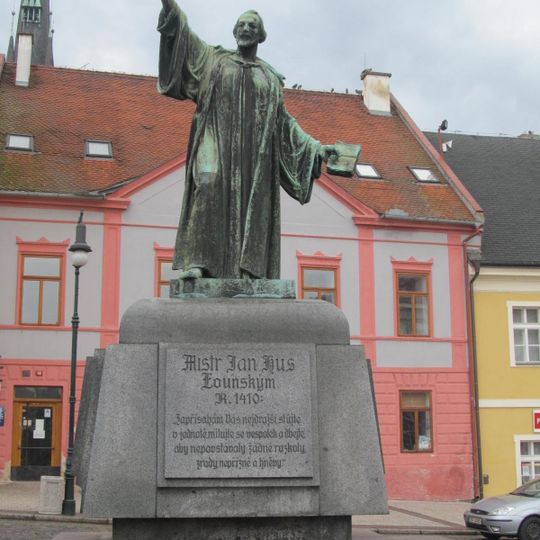 Monument of Jan Hus in Louny