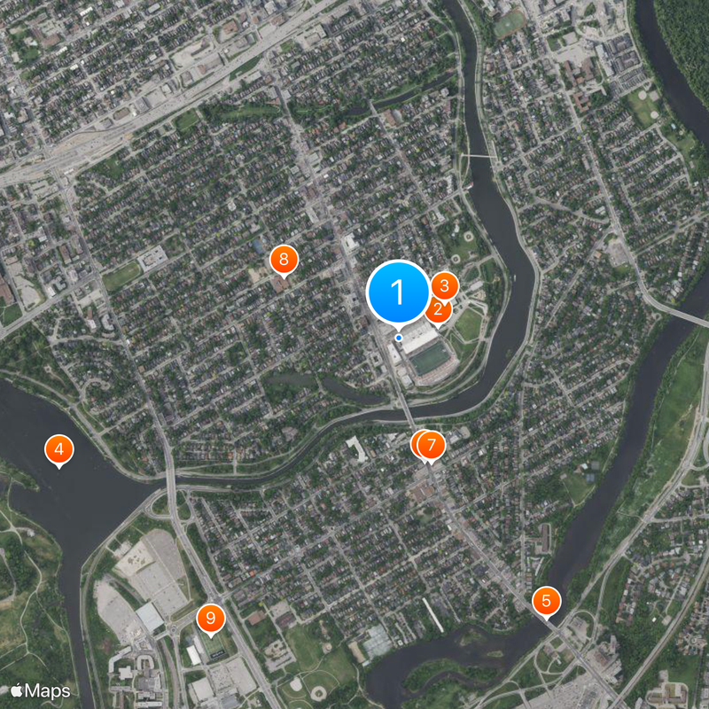 Ottawa Civic Centre Carte