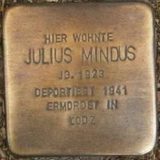 Stolperstein dedicated to Julius Mindus