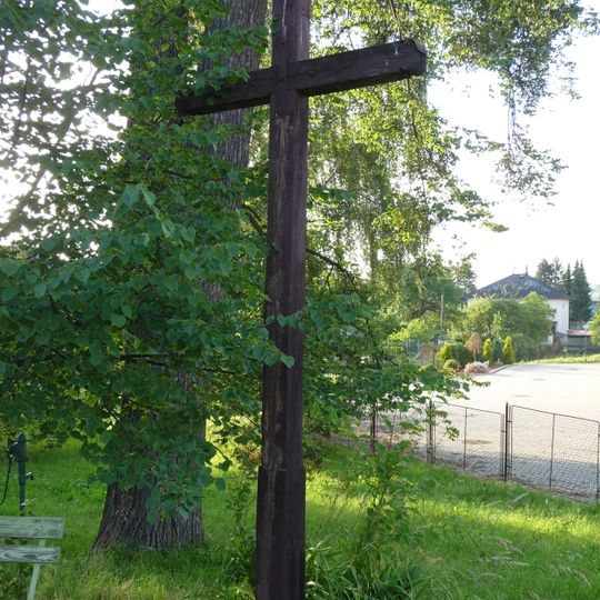 Wooden wayside cross