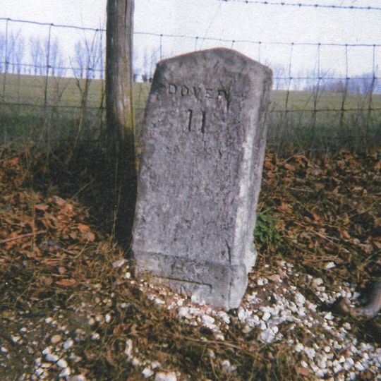 Milestone, Dover Road, opp. Rose Lane