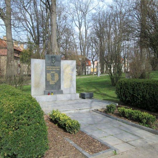 Pomník padlým v Pelhřimově u Nádražní ulice