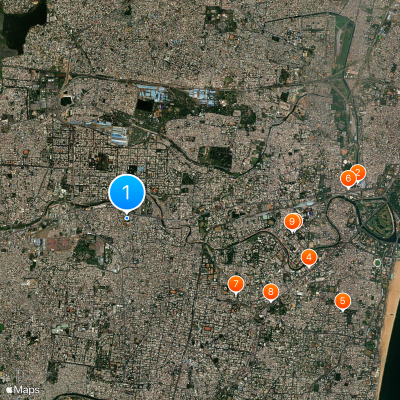 DG Vaishnav College Map