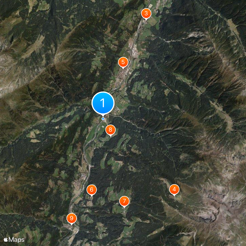 Passeier Valley Map