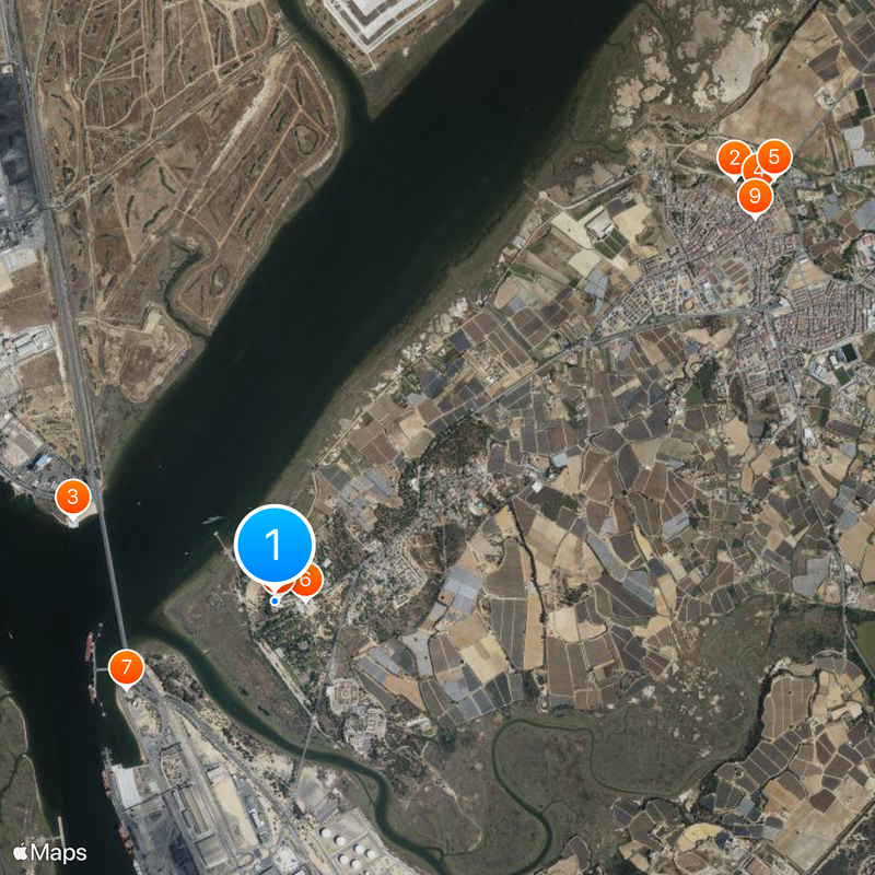 Monasterio de Santa María de la Rábida Karte