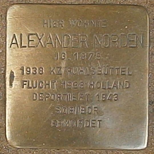 Stolperstein für Alexander Norden