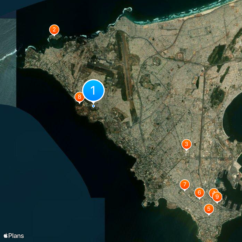 Monument voor de Afrikaanse Wedergeboorte Kaart