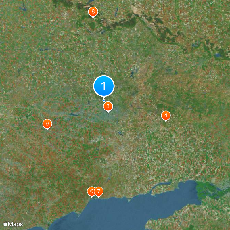 Obwód doniecki Mapa