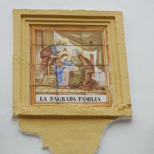 Ceramic panel of the Sacred Family