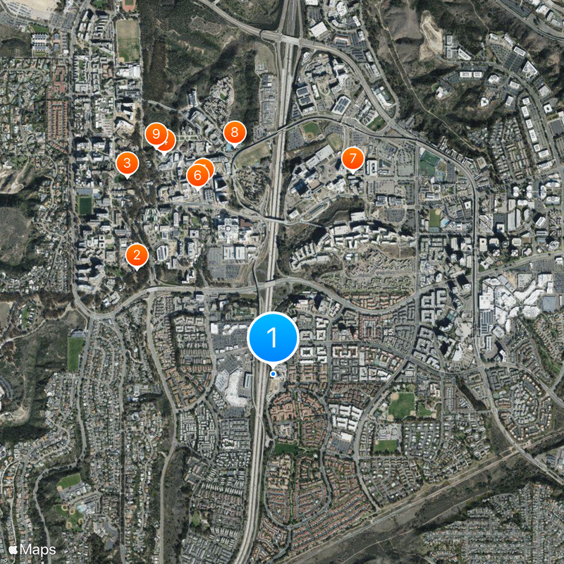 San Diego California Temple Map