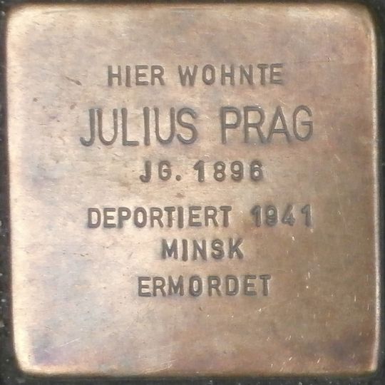 Stolperstein für Julius Prag