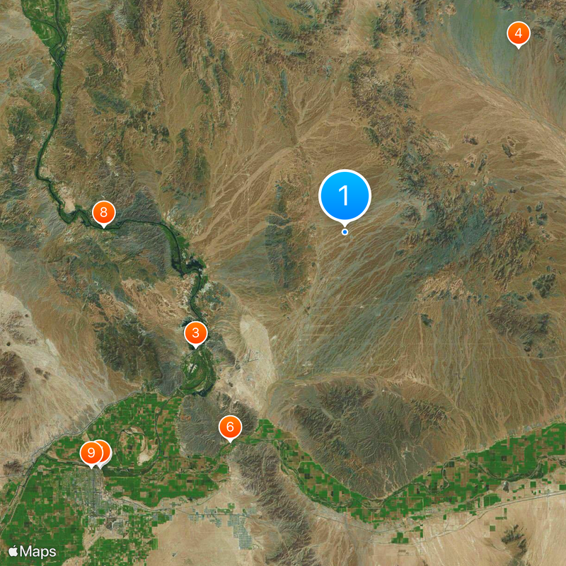 Yuma Proving Ground Map