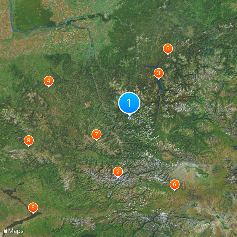 République de l'Altaï Carte