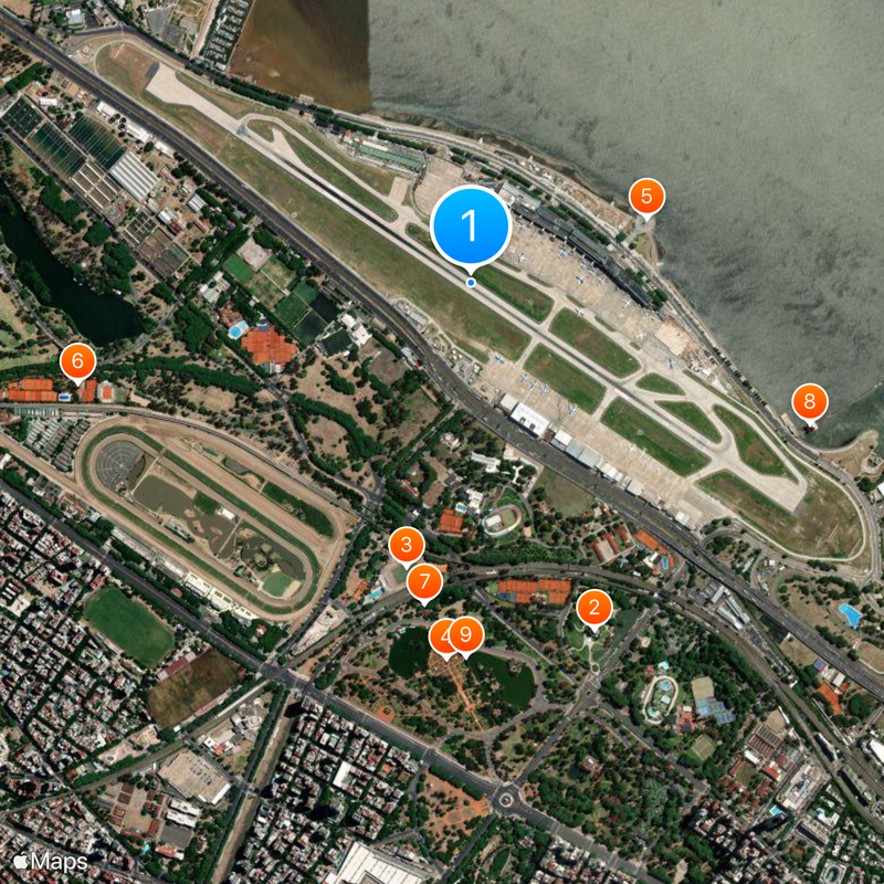 Aeroparque Jorge Newbery Map
