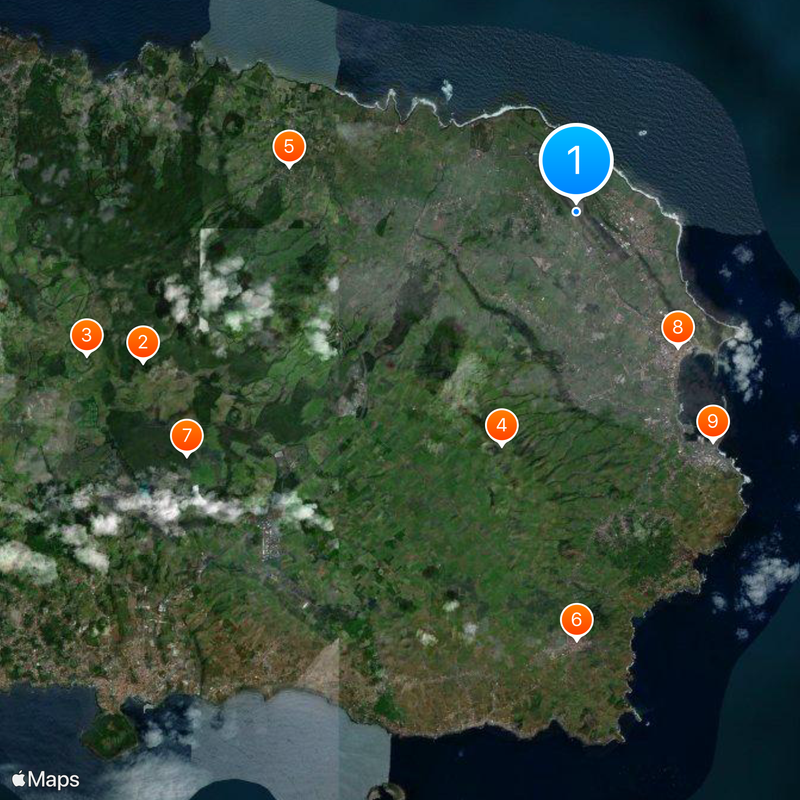 Lajes Field Map