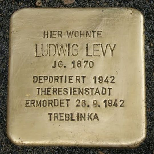 Stolperstein en memoria de Ludwig Levy