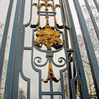 Devonshire House Gates to Green Park and Gatepiers