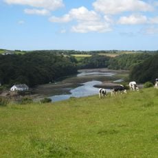 Part of a promontory fort with Civil War fieldworks known as Little Dennis