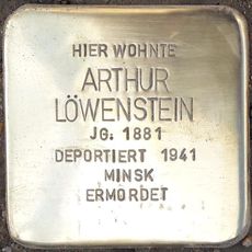 Stolperstein em memória de Arthur Löwenstein