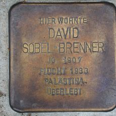 Stolperstein en memoria de David Sobel-Brenner