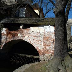 Krytá lávka přes Myší díru v Českém Krumlově