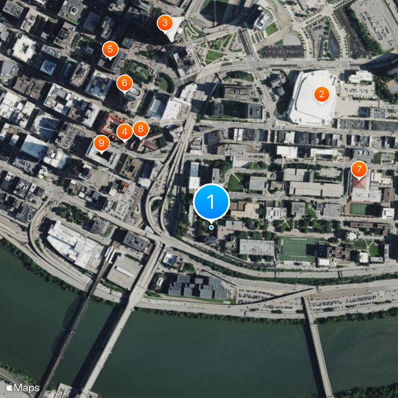 Duquesne University Map